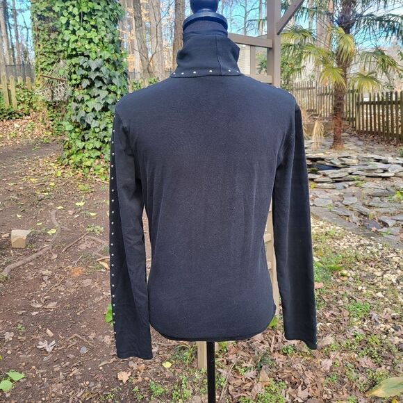 Harley Davidson Cycle Queen Studded Turtle Neck Size Small - Picture 6 of 8